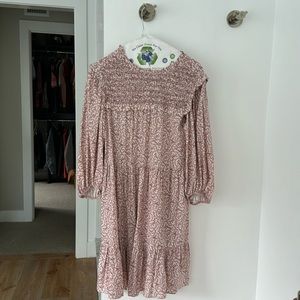 floral long sleeve dress